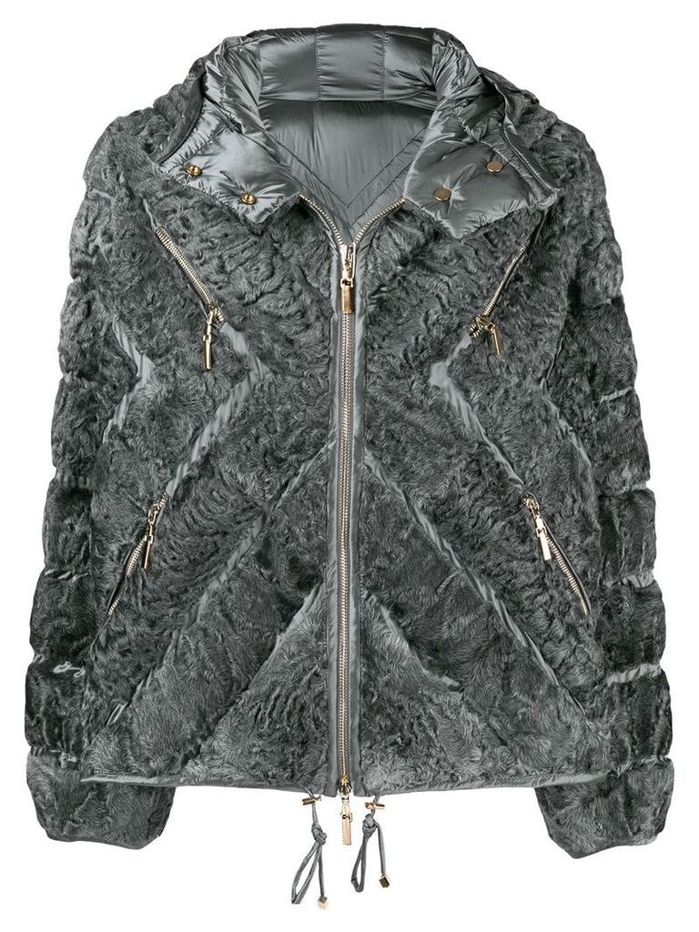 Liska full-zipped padded jacket - Grey