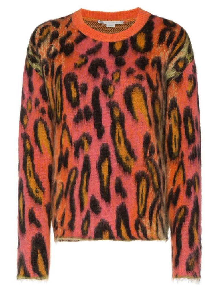 Stella McCartney leopard print mohair jumper - 8490 - Multicolours