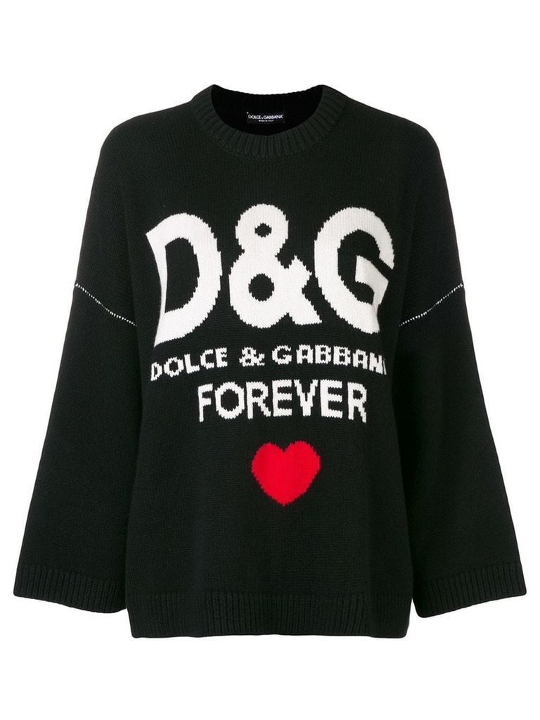 Dolce & Gabbana cashmere D & G forever jumper - Black