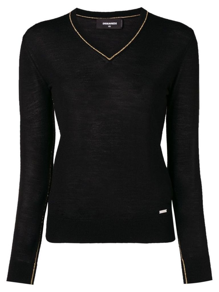 Dsquared2 V-neck sweater - Black