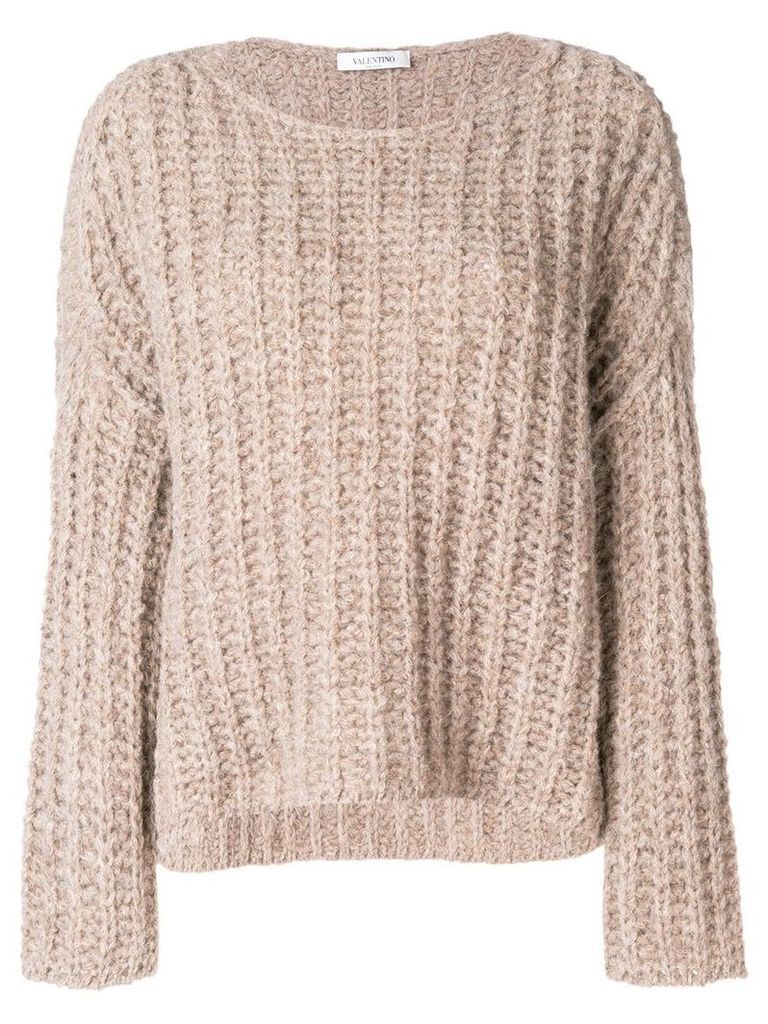 Valentino chunky knit jumper - NEUTRALS