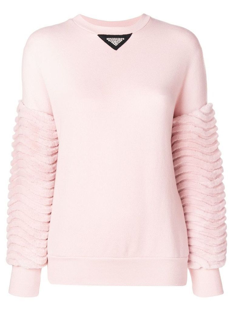 Mr & Mrs Italy panelled sweater - PINK