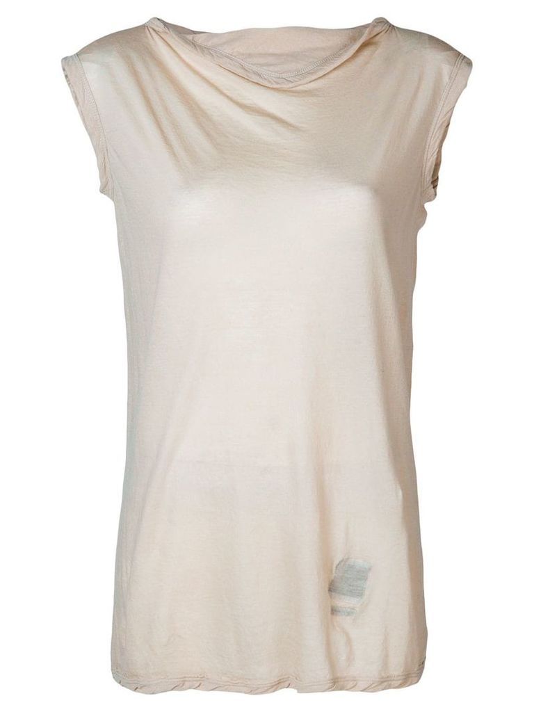 Rick Owens DRKSHDW sleeveless fitted sweater - Neutrals