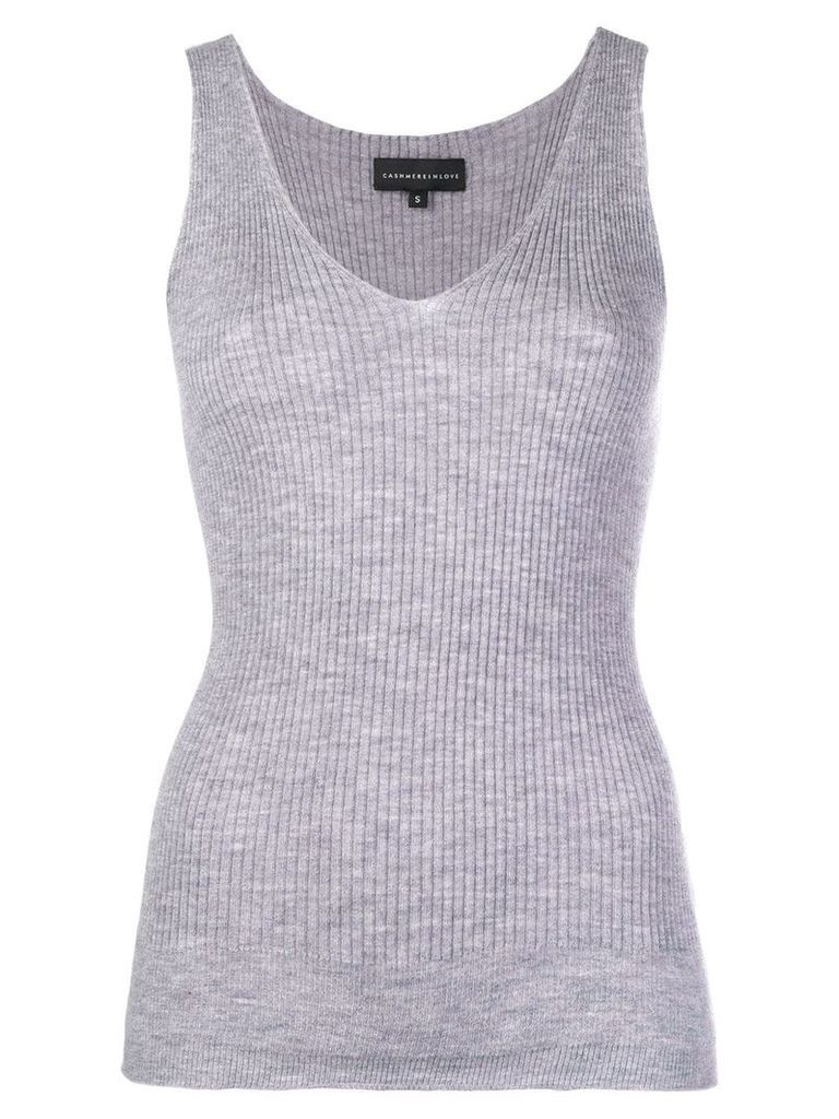 Cashmere In Love cashmere tank top - Grey