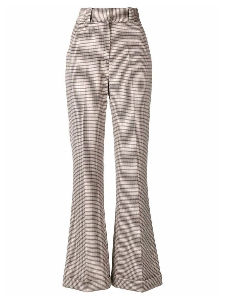 See by Chloé flared leg trousers - Multicolour
