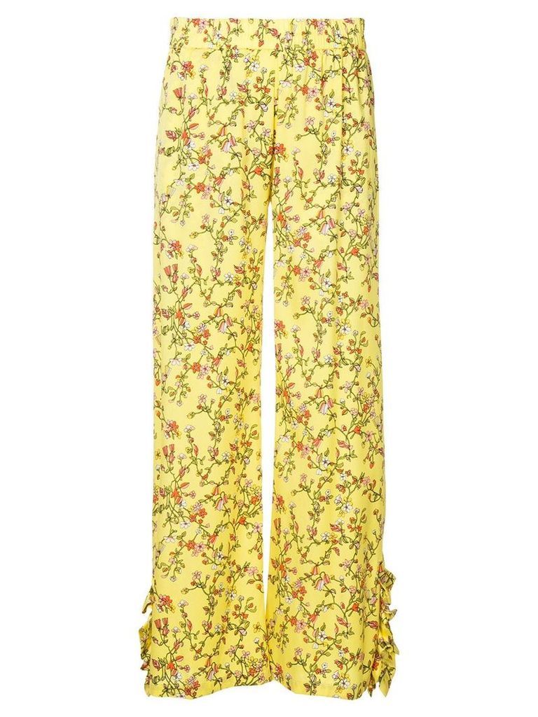 Baum Und Pferdgarten floral print trousers - Yellow