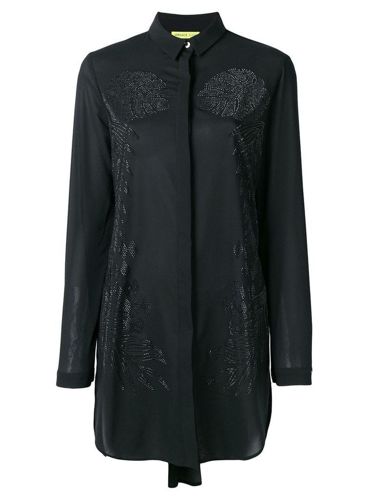Versace Jeans Couture embellished shift blouse - Black