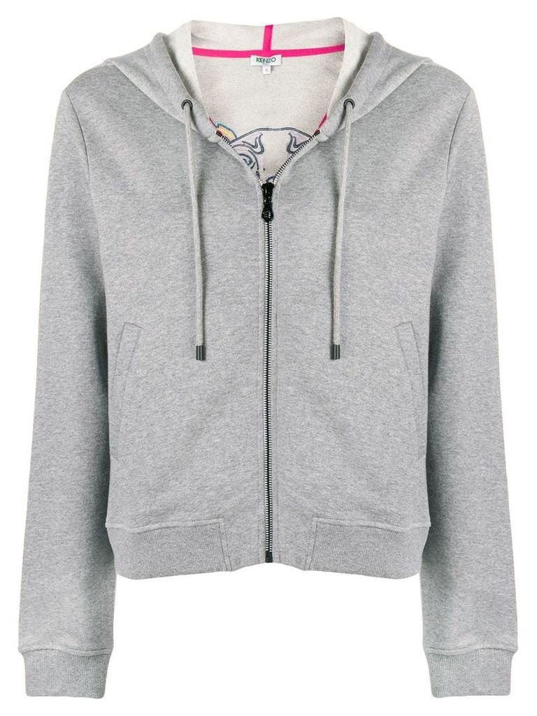 Kenzo tiger motif hoodie - Grey