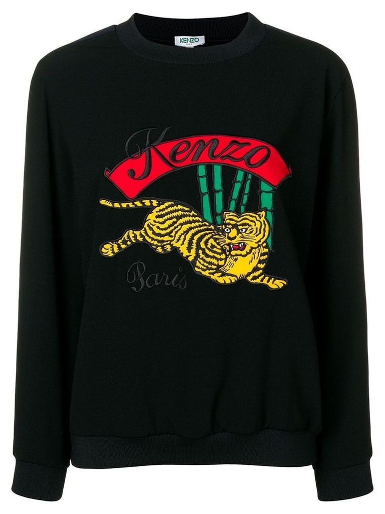 Kenzo tiger motif sweatshirt - Black