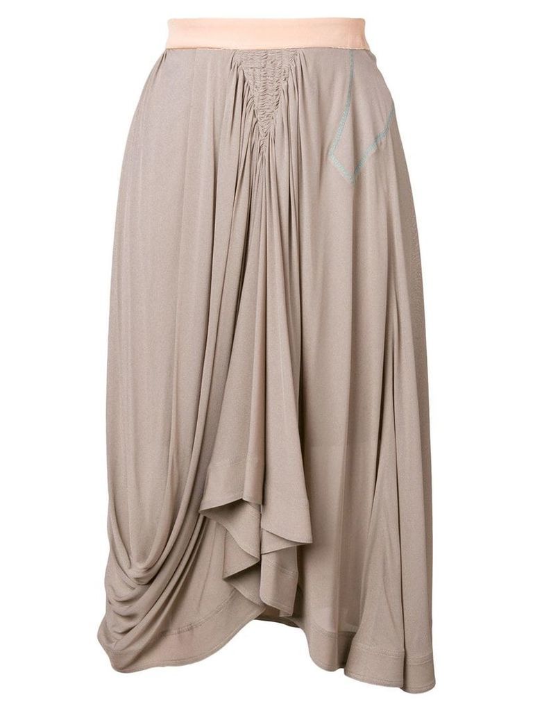 Chloé draped midi skirt - Grey