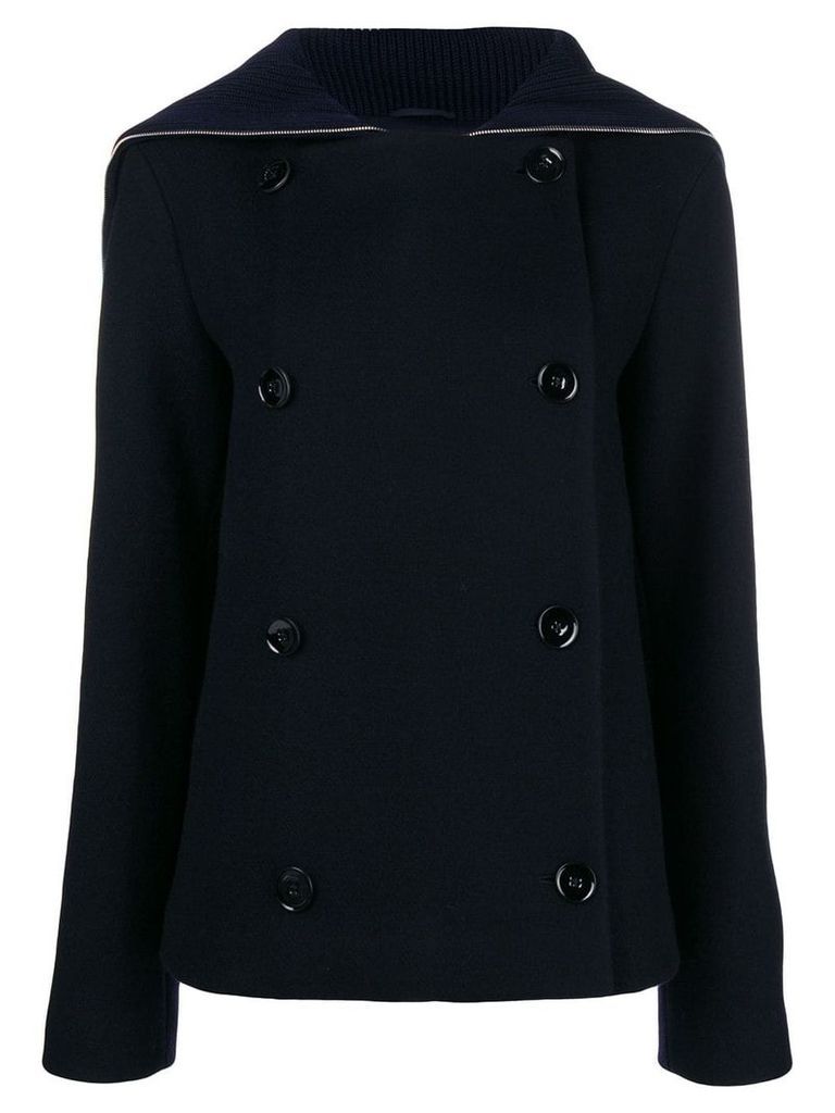 Jil Sander double-breasted fitted coat - Blue