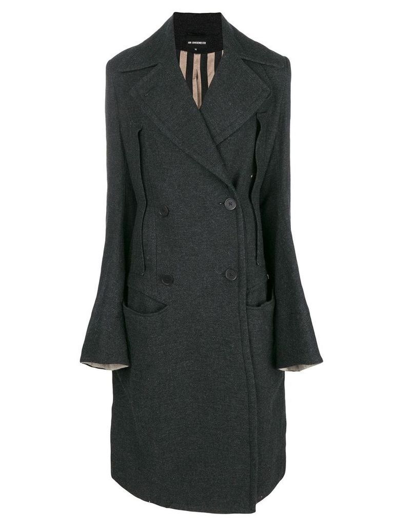 Ann Demeulemeester double breasted coat - Grey