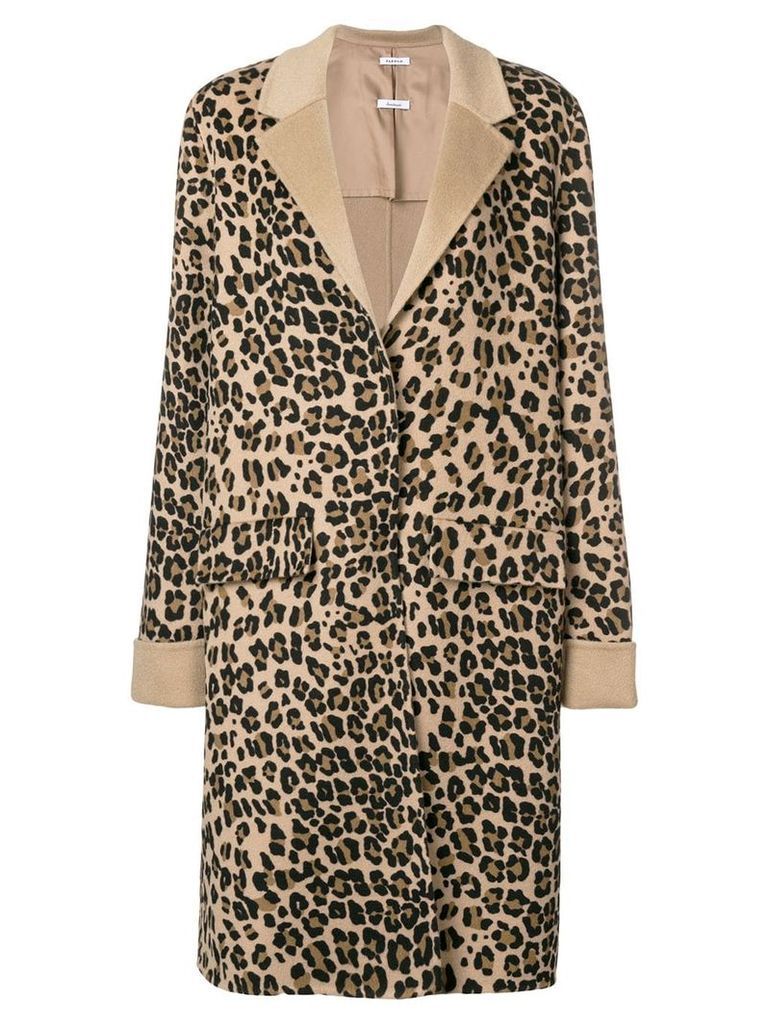P.A.R.O.S.H. leopard coat - Brown