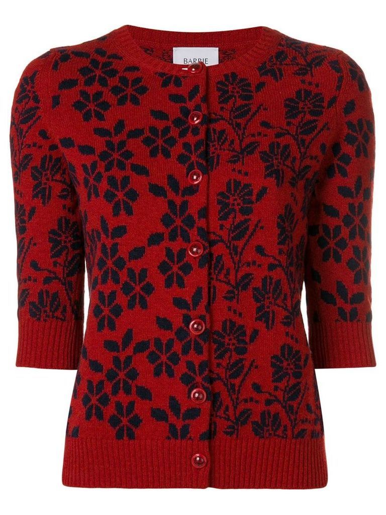 Barrie New Delft cashmere cardigan - Red