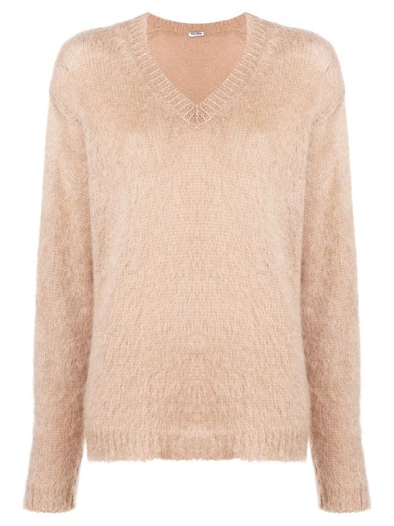 Miu Miu knitted jumper - Brown