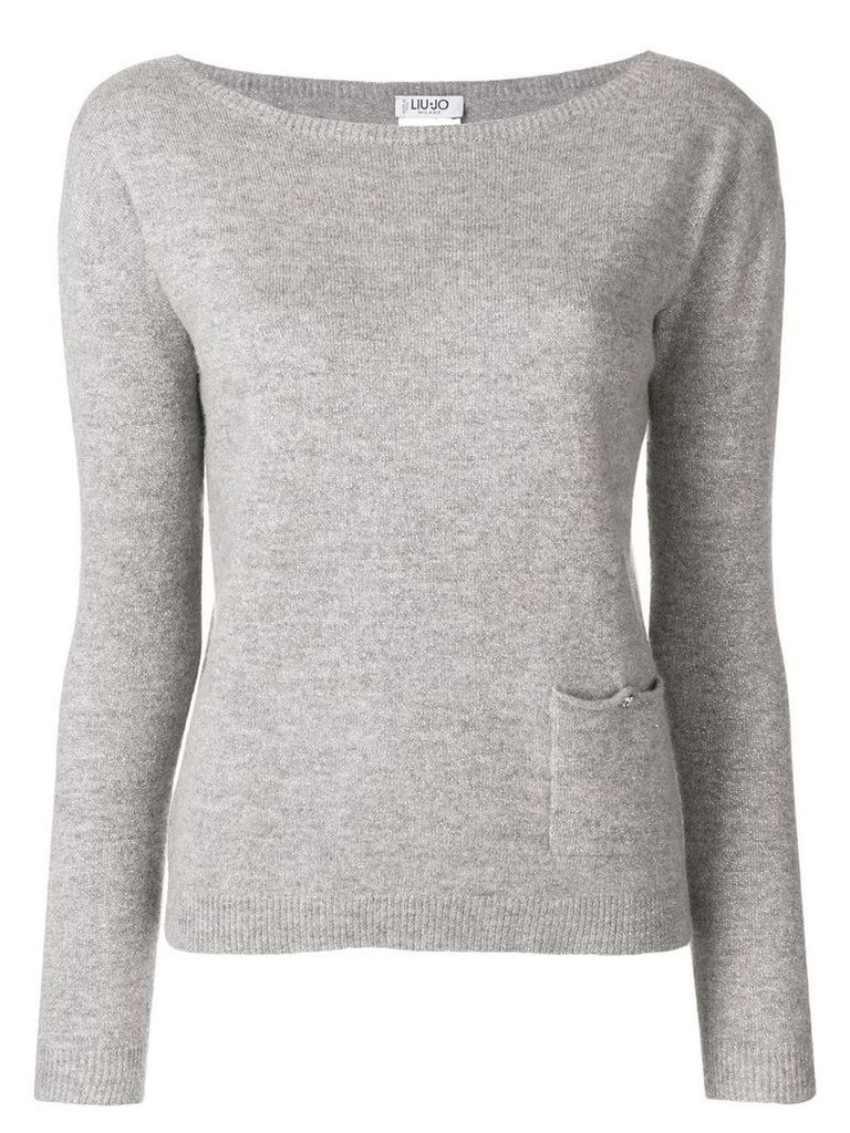 LIU JO single pocket sweater - Grey