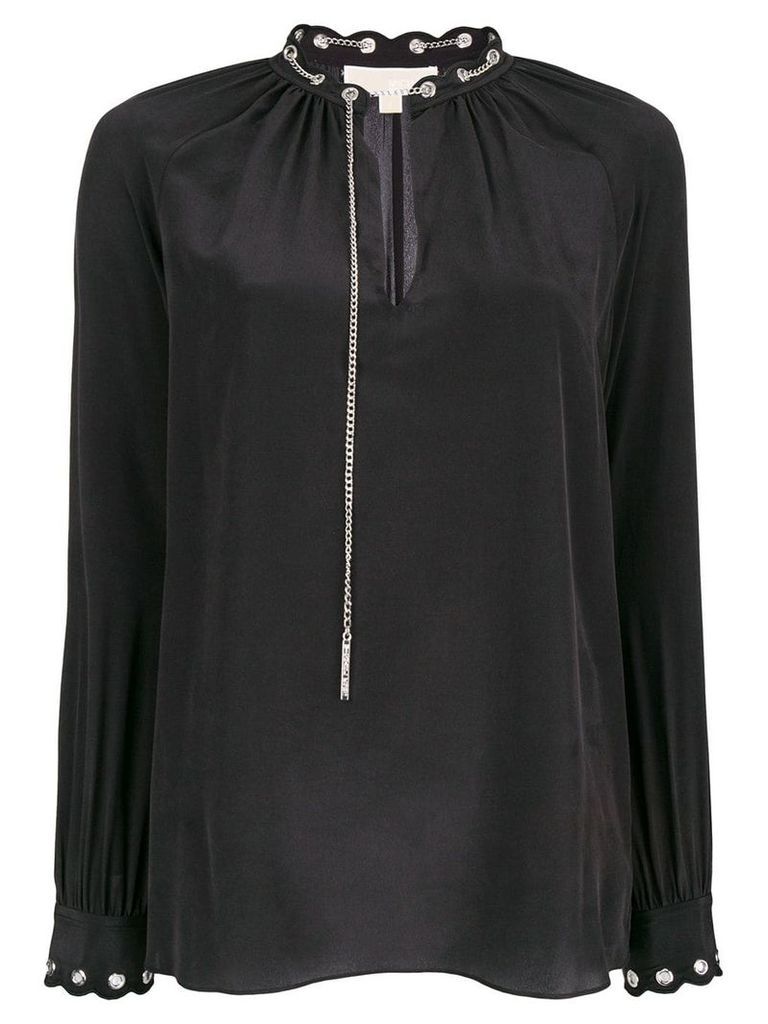 Michael Michael Kors chain embellished blouse - Black