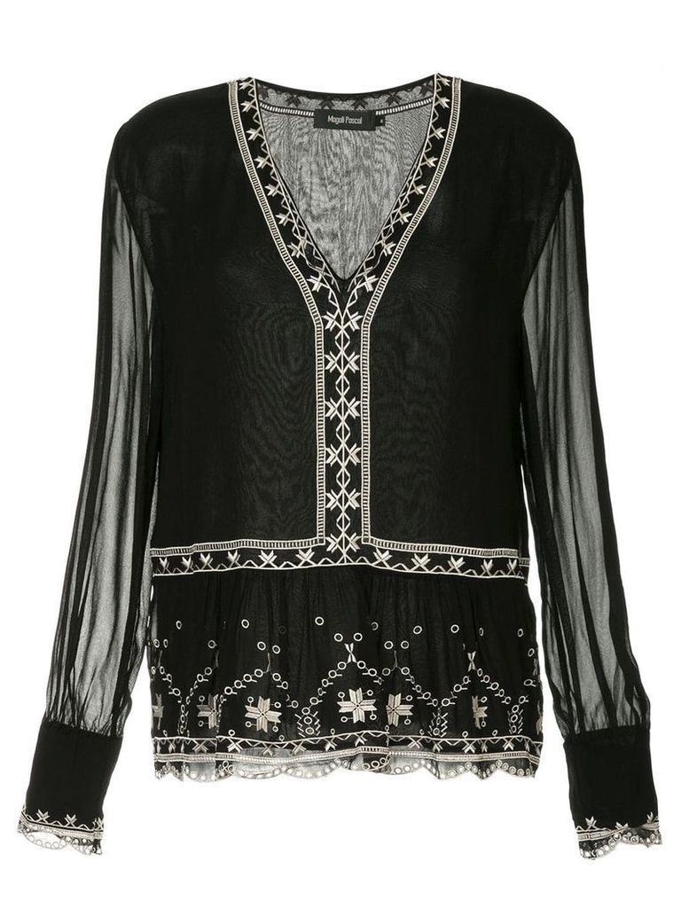 Magali Pascal bohemian blouse - Black