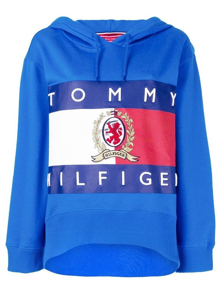 Hilfiger Collection printed oversized hoodie - Blue