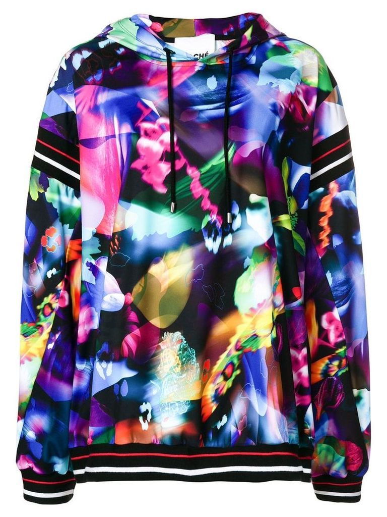 Koché abstract print hoodie - Multicolour