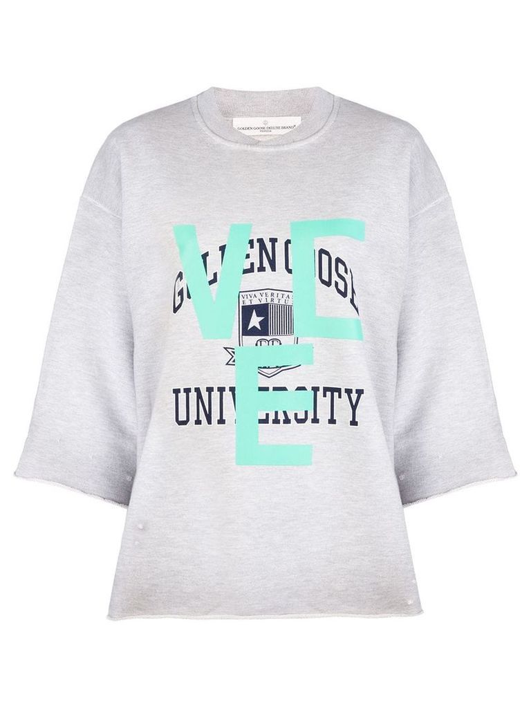 Golden Goose university print sweatshirt - Grey