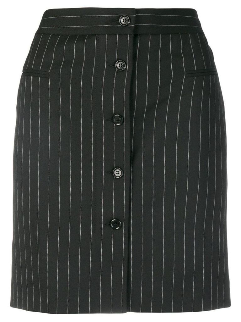 Moschino pinstripe mini skirt - Black