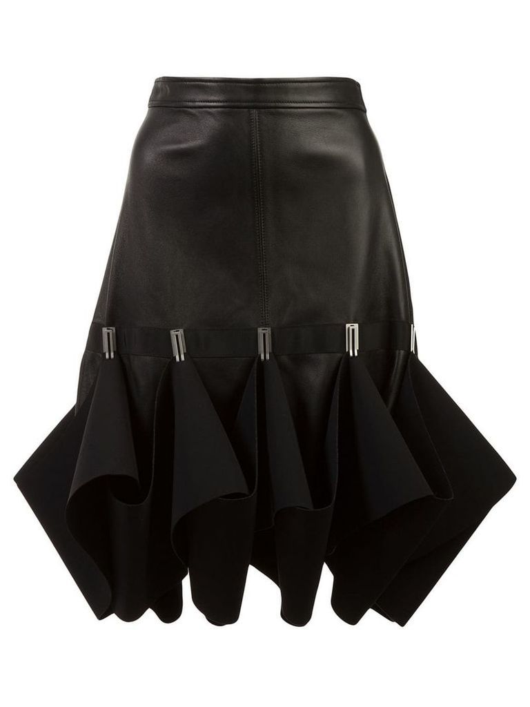 Dion Lee Hook ruffle detail skirt - Black
