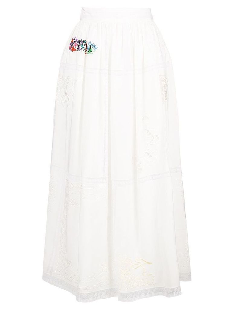 Fendi high-waisted skirt - White