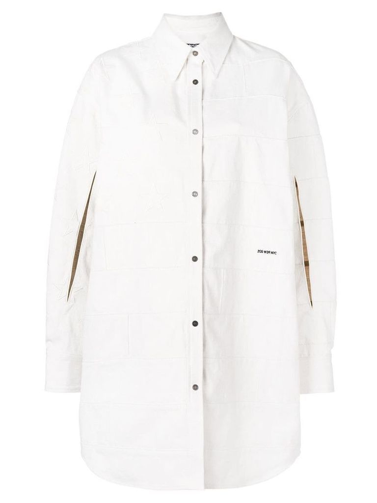 Calvin Klein 205W39nyc oversized shirt jacket - White