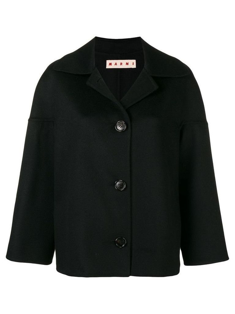 Marni buttoned coat - Black