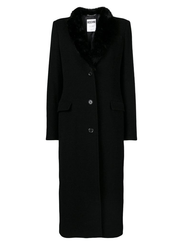 Moschino single-breasted coat - Black