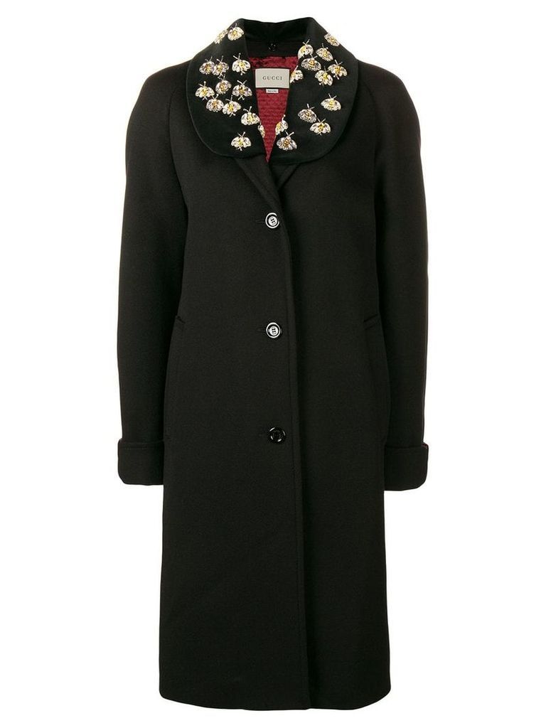 Gucci embellished coat - Black