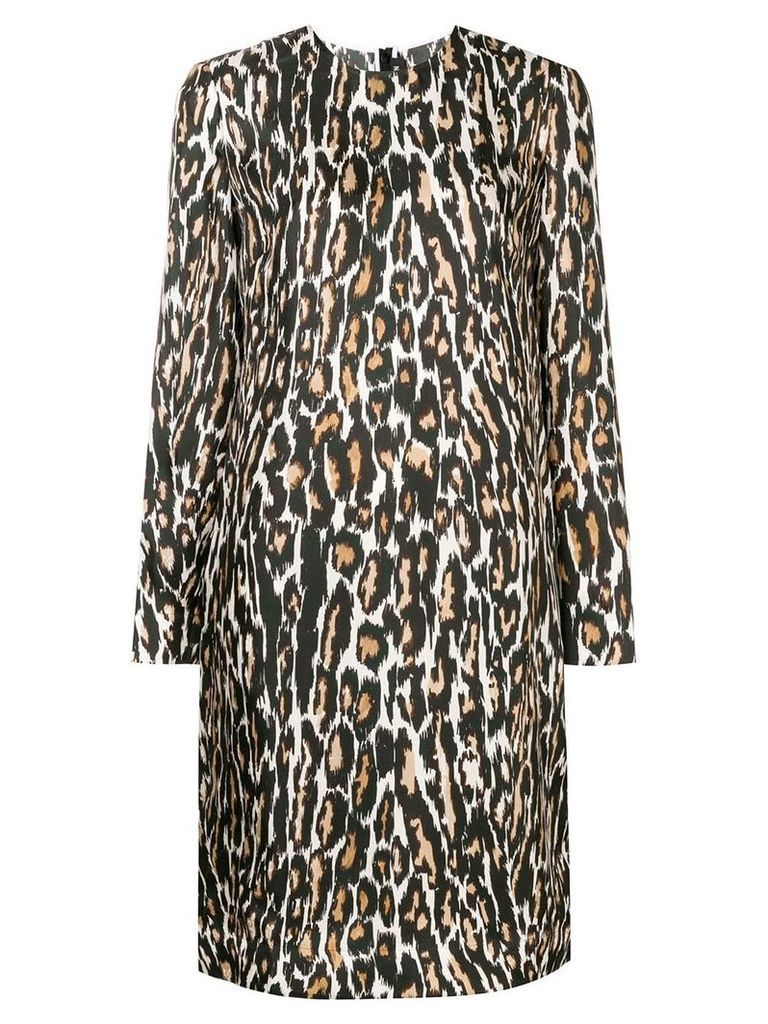 Calvin Klein 205W39nyc leopard print midi dress - NEUTRALS