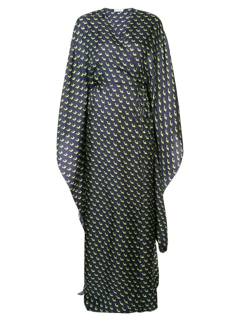Vionnet printed maxi wrap dress - Blue