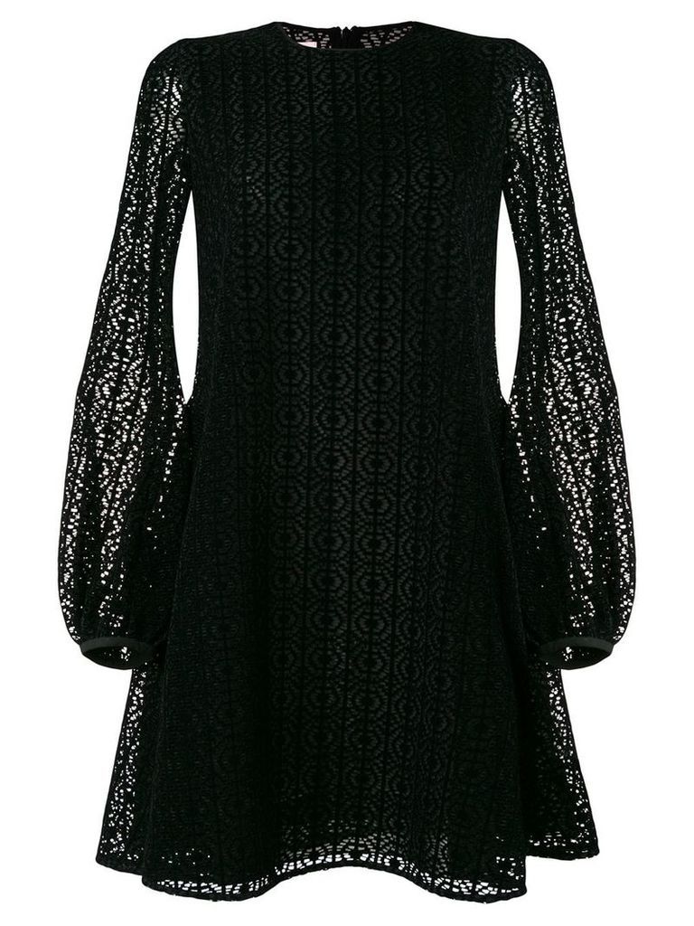 Giamba lace flared dress - Black