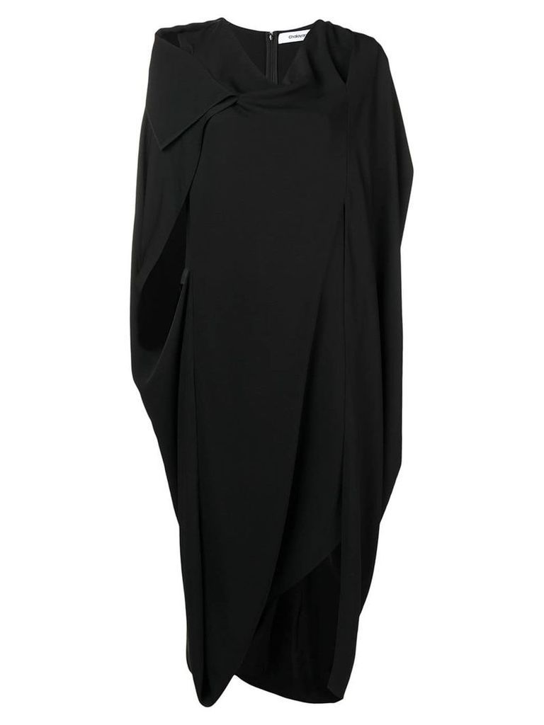 Chalayan oval slash dress - Black