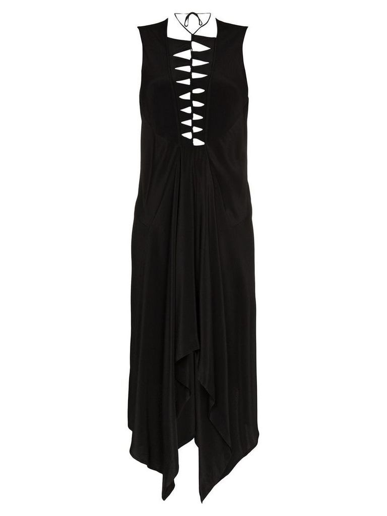 Kitx eco spine silk dress - Black