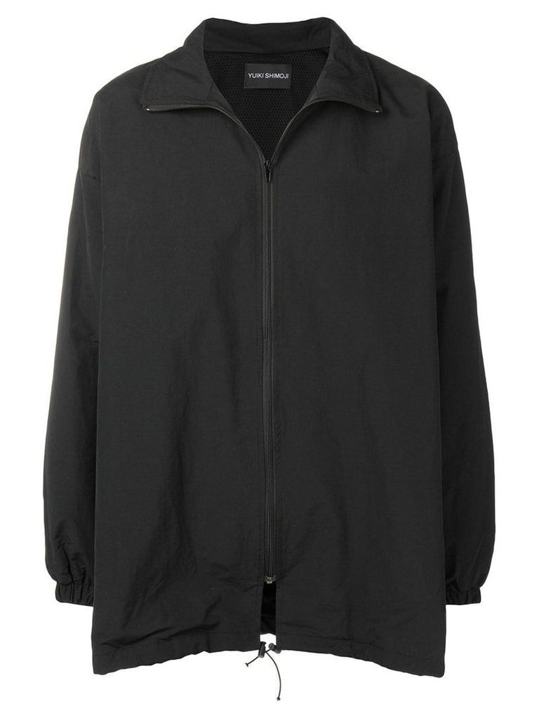 Yuiki Shimoji print patch windbreaker jacket - Black