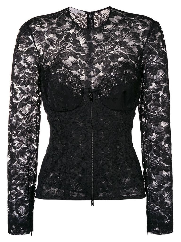 Stella McCartney lace detail blouse - Black