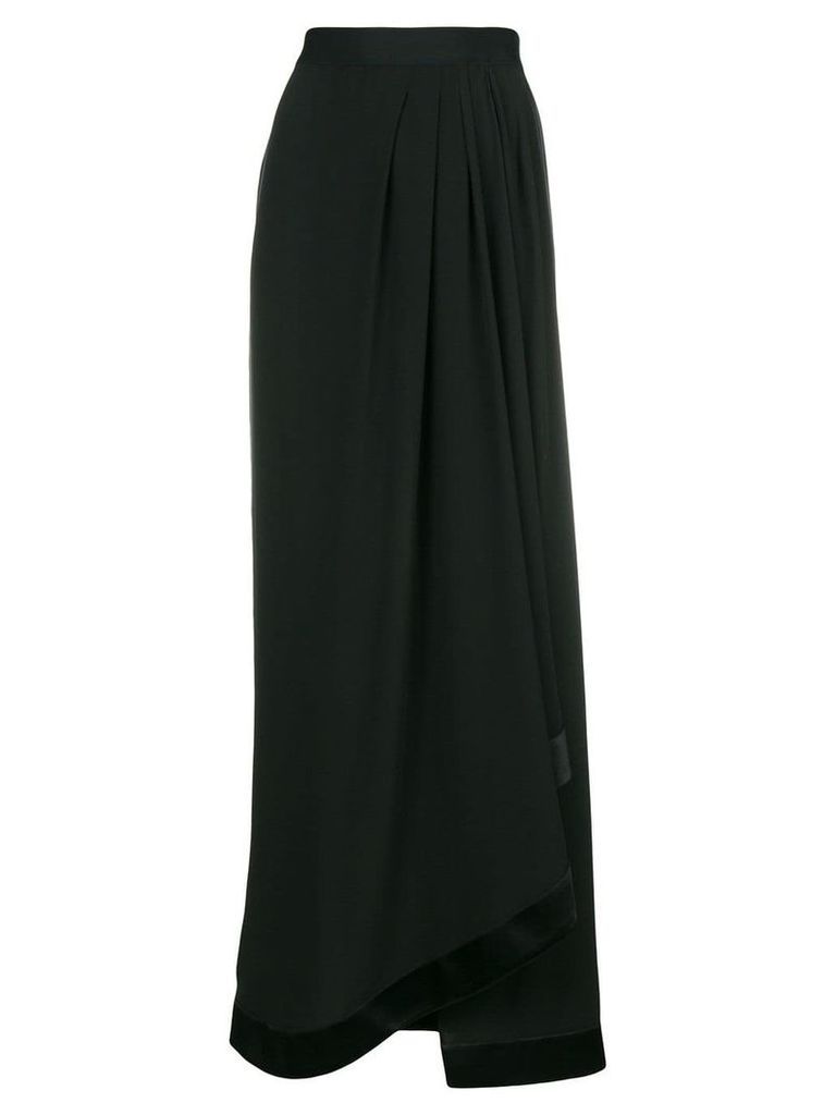 Unravel Project side slit flared skirt - Black