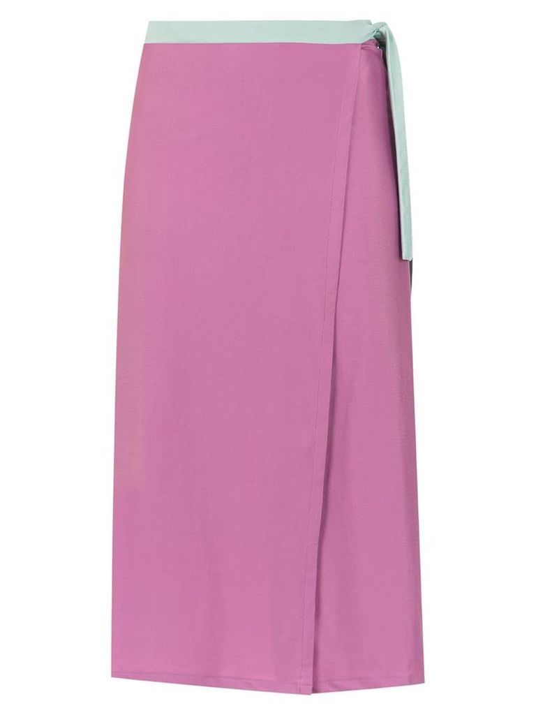 Adriana Degreas knot detail skirt - PINK