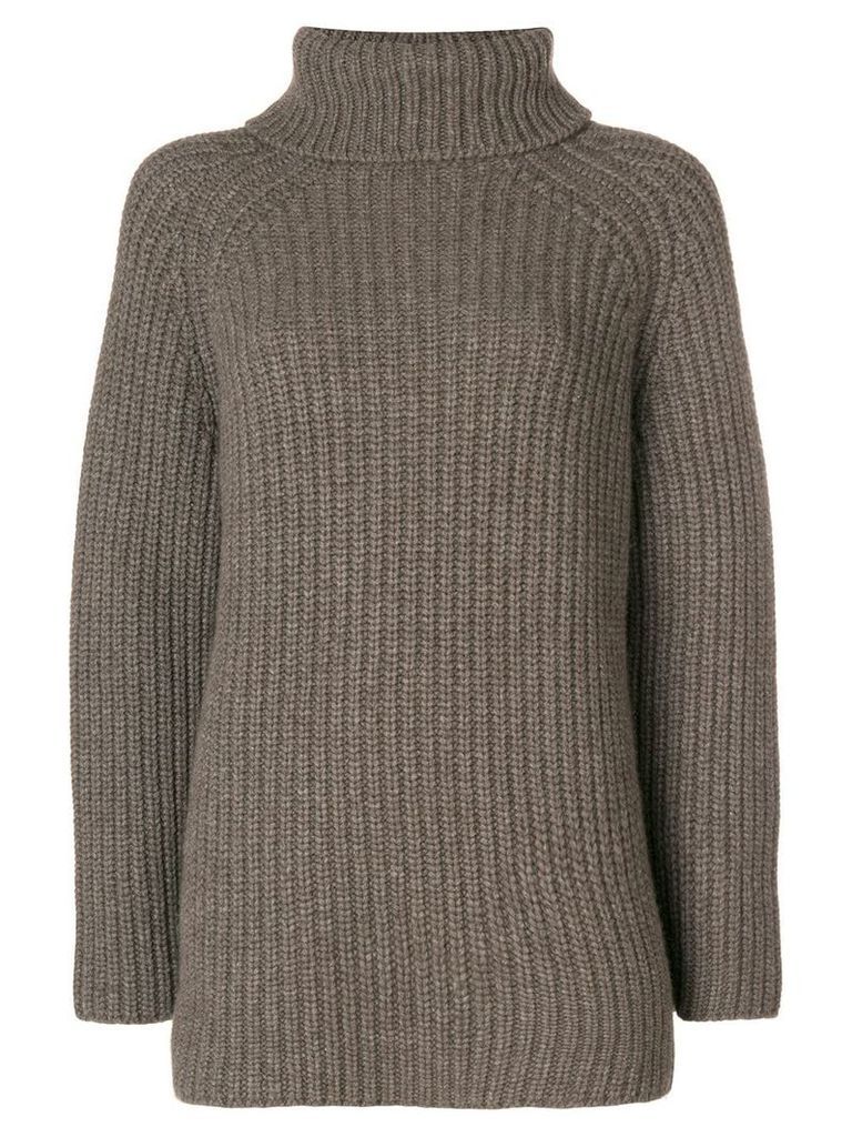 Holland & Holland roll-neck knitted sweater - Brown