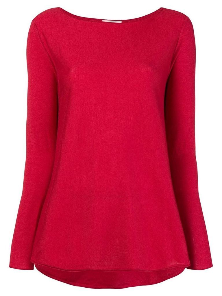 Snobby Sheep boat neck jumper - Red