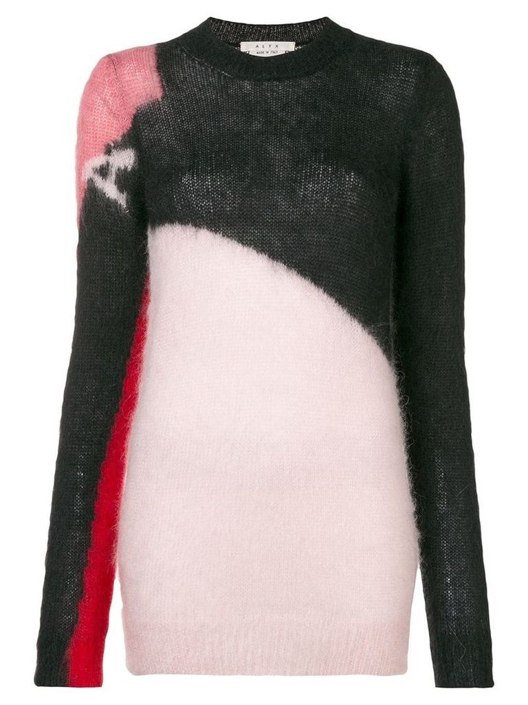 1017 ALYX 9SM colour block knit sweater - Black