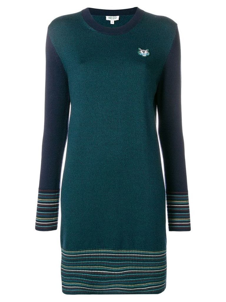 Kenzo long-sleeve fitted dress - Blue