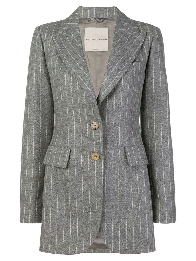 Ermanno Scervino pinstripe blazer - Grey