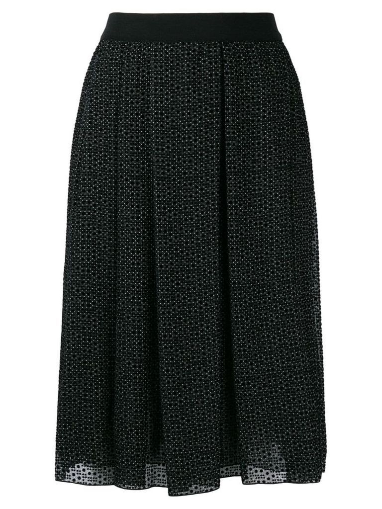 Giambattista Valli high-waisted print skirt - Black