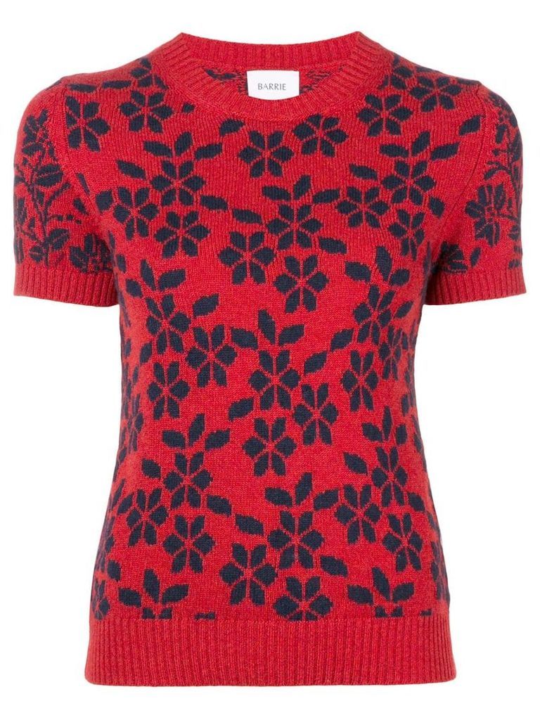 Barrie New Delft cashmere top - Red