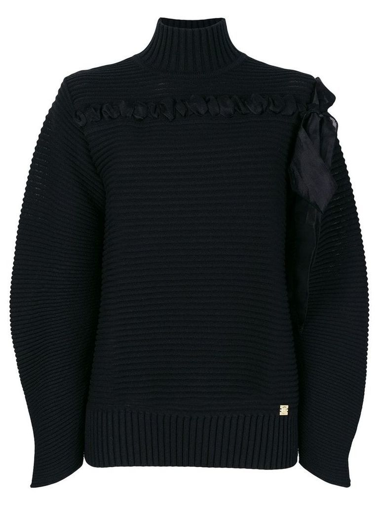 Cavalli Class ribbed knit sweater - Black