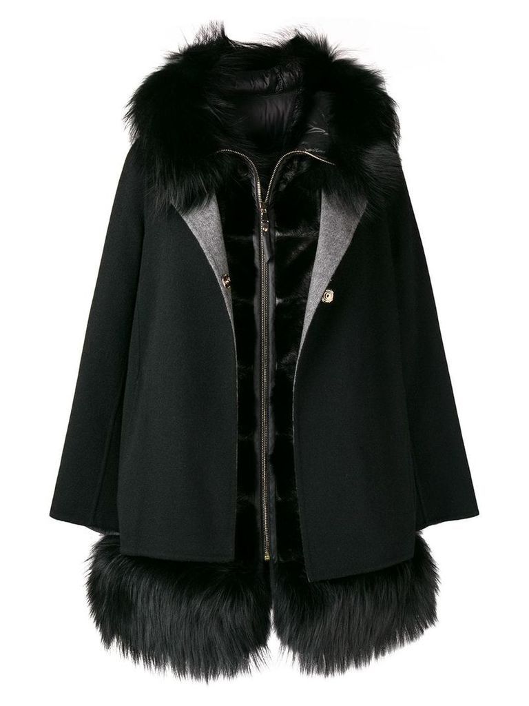 Cara Mila Aurora two-piece coat - Black